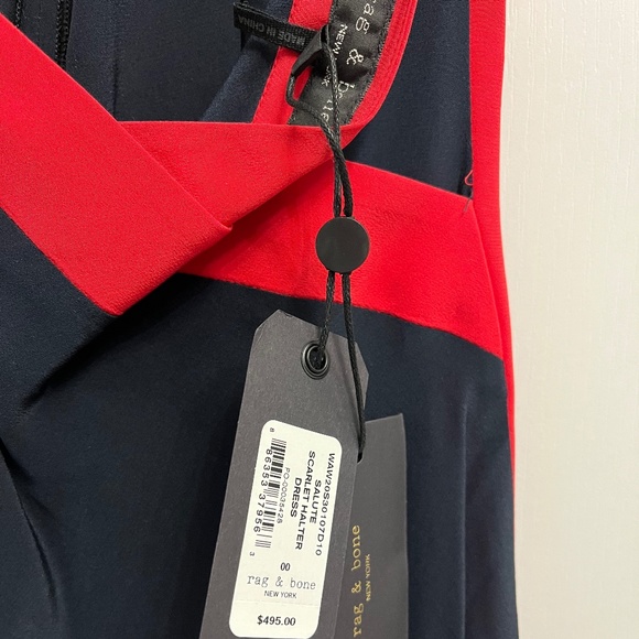 RAG & BONE 💯% SILK MIDI DRESS NEW W/TAGS - Picture 4 of 5